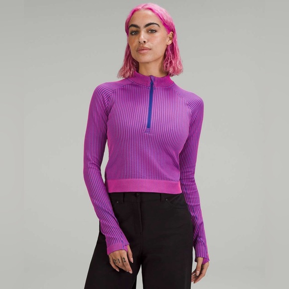 Lululemon Rest Less Cropped Half Zip - Picture 1 of 9